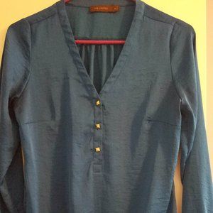 The Limited Blue Blouse with Buttons